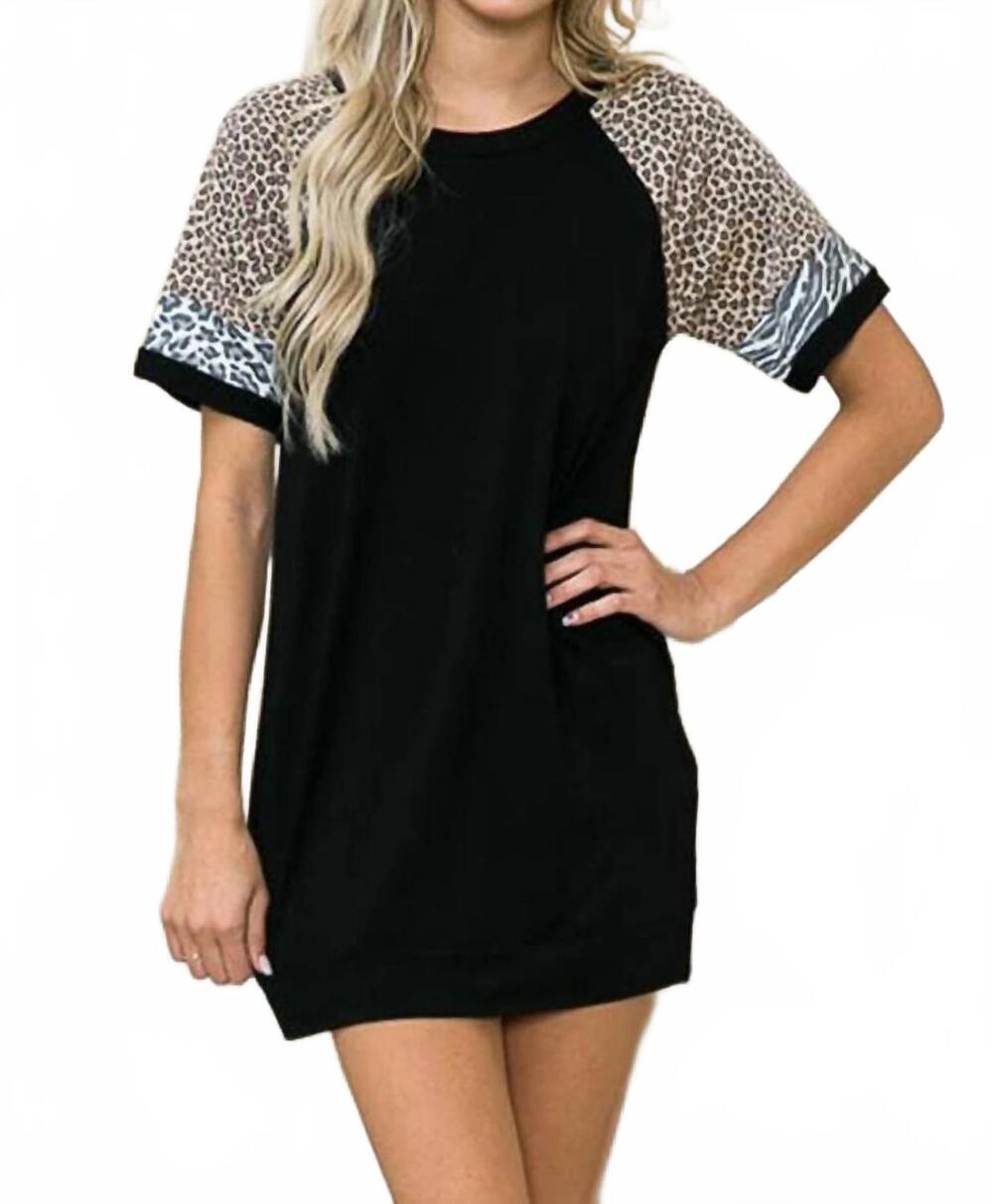 NEW BURGUNDY APPAREL women's solid mini dress in black